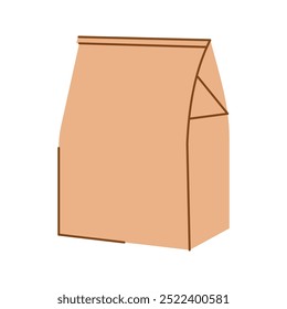Illustration für isolierte braune Papiertüten