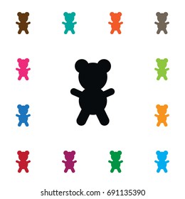 Isolated Bruin Icon. Teddy Vector Element Can Be Used For Teddy, Bruin, Bear Design Concept.