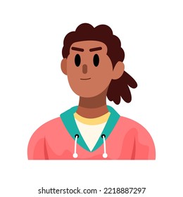 Isolated brunette man vector illustration