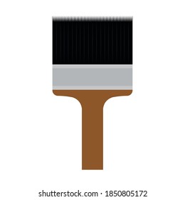 Pincel aislado para pintar actividades domésticas icono- Vector
