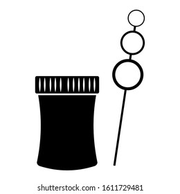 Isolated bubble jar. Children toy - Vector illustration design