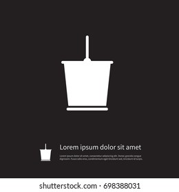 Isolated Bucket Icon. Pail Vector Element Can Be Used For Bucket, Pail, Container Design Concept.