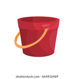 isolated bucket of sand