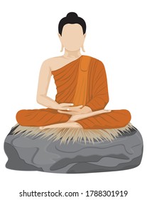 isolated the buddha vector design