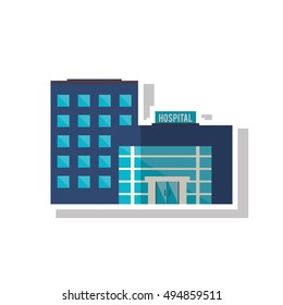 Isolated building with windows design