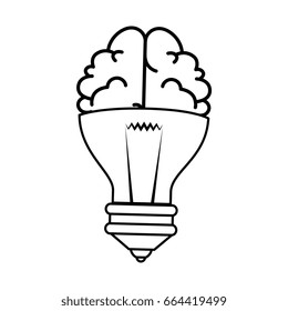 isolated bulb and brain