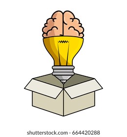 isolated bulb and brain