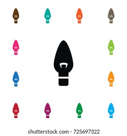 Isolated Bulb Icon. Innovation Vector Element Can Be Used For Bulb, Innovation, Light Design Concept.
