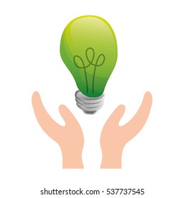 Isolated bulb light Design Vector illustration, white background