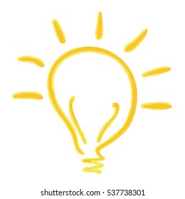 Isolated bulb light Design Vector illustration, white background