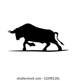 Isolated bull animal design