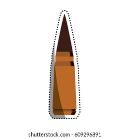 Isolated bullet gun icon vector illustration graphic design