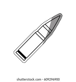Isolated bullet gun icon vector illustration graphic design