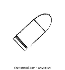 Isolated bullet gun icon vector illustration graphic design