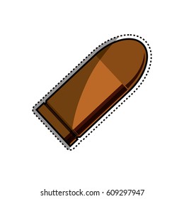 Isolated bullet gun icon vector illustration graphic design