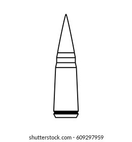 Isolated bullet gun icon vector illustration graphic design