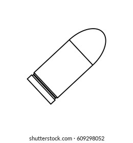 Isolated bullet gun icon vector illustration graphic design
