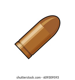 Isolated bullet gun icon vector illustration graphic design