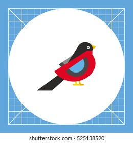 Isolated Bullfinch Icon
