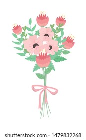 Isolated bunch of flowers design