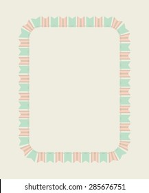 Isolated buntings frame