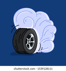 81 Tyre Burnout Stock Vectors, Images & Vector Art | Shutterstock