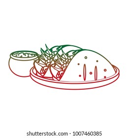 Isolated burrito design