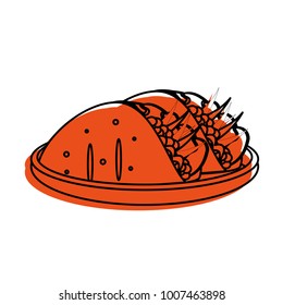 Isolated burrito design