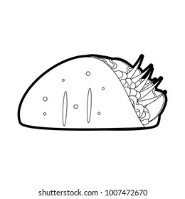 Isolated burrito design