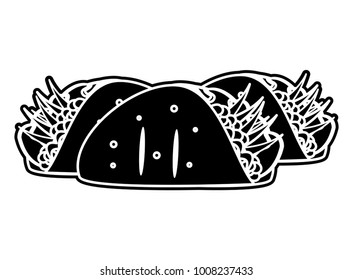 Isolated burrito design