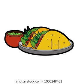Isolated burrito design