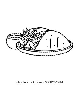 Isolated burrito design