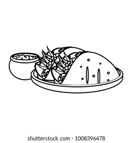 Isolated burrito design