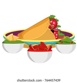 Isolated burrito design