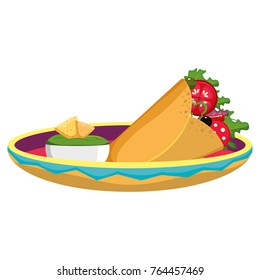 Isolated burrito design