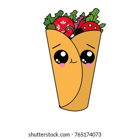 Isolated burrito design