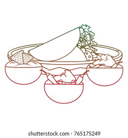 Isolated burrito design
