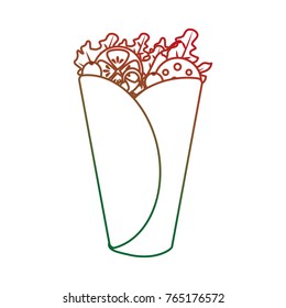Isolated burrito design