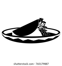 Isolated burrito design