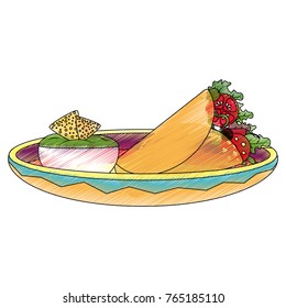 Isolated burrito design