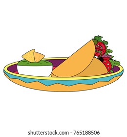 Isolated burrito design