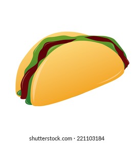 an isolated burrito on a white background