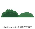 Isolated Bush symbol, nature element in cartoon style. vector illustration isolated on white background.