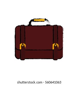 Isolated business briefcase icon vector illustration graphic design