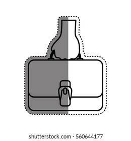 Isolated business briefcase icon vector illustration graphic design