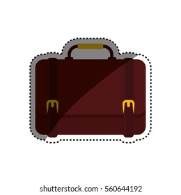 Isolated business briefcase icon vector illustration graphic design