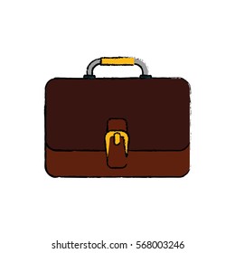 isolated business briefcase icon vector illustration graphic design