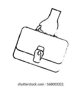 isolated business briefcase icon vector illustration graphic design