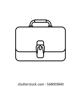 isolated business briefcase icon vector illustration graphic design
