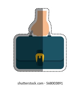 isolated business briefcase icon vector illustration graphic design